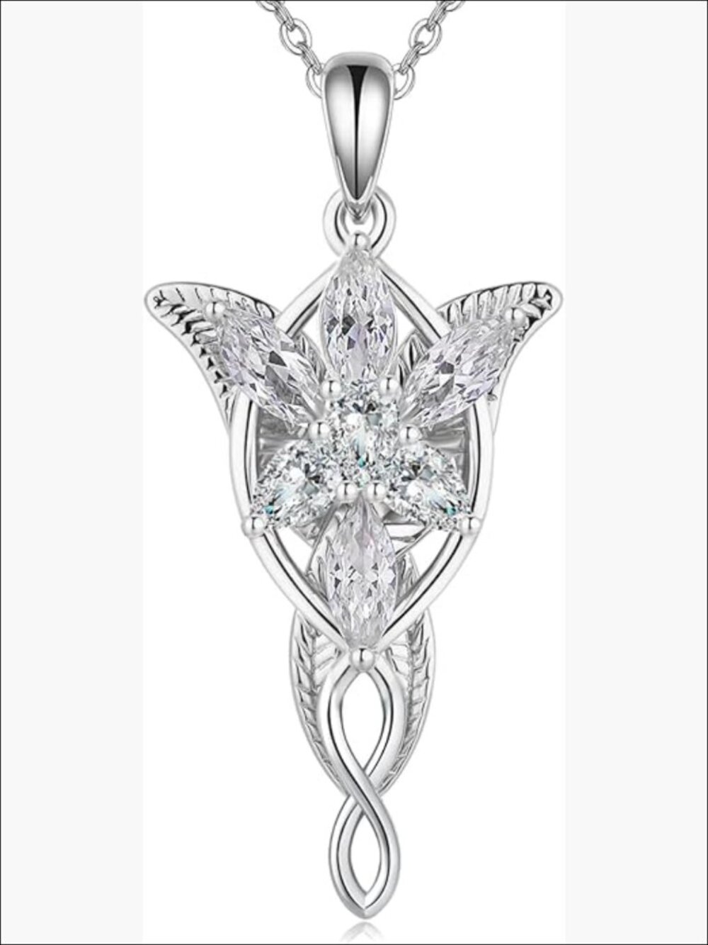 925 Sterling Silver Evenstar Pendant Necklace for Women